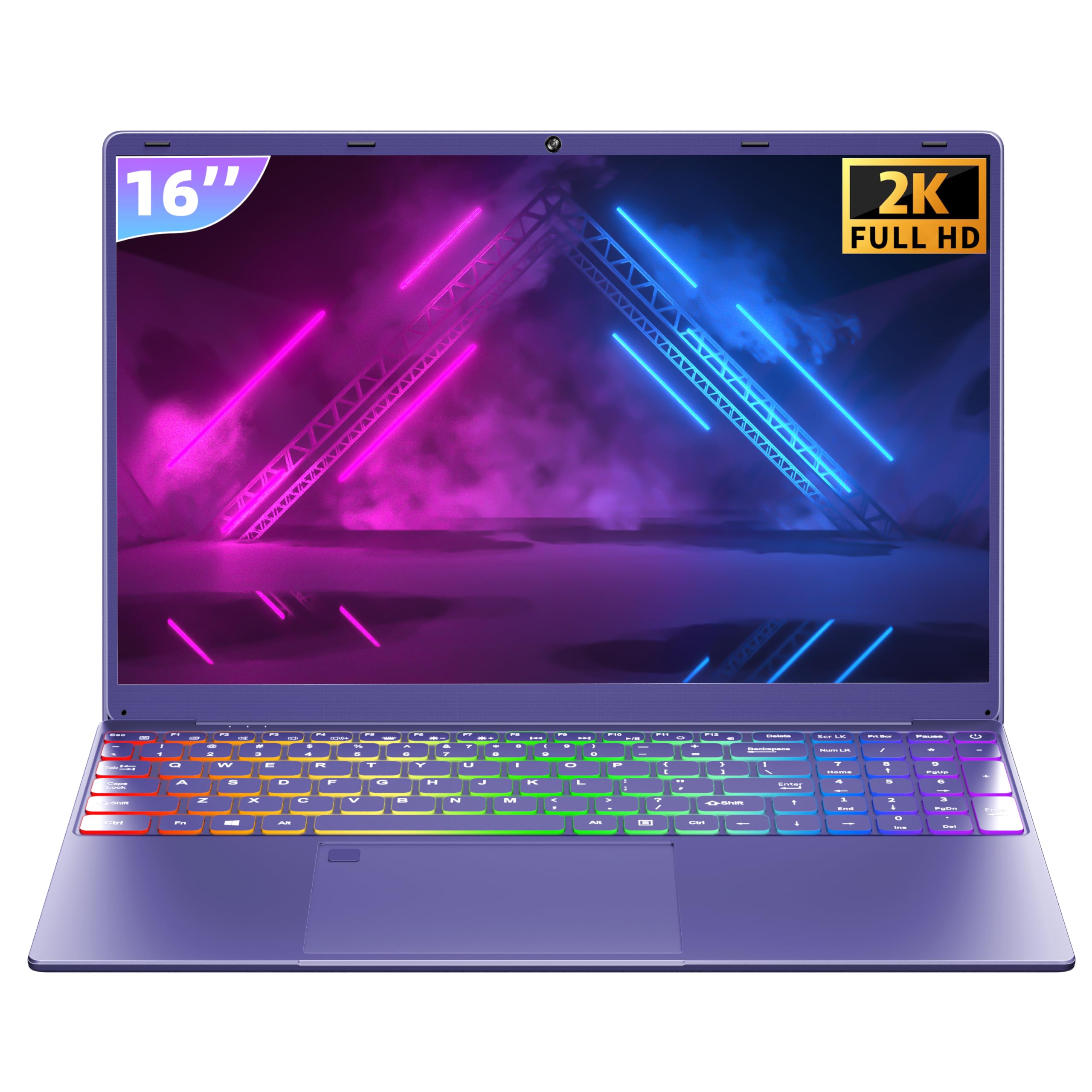 Amazon.com: 【Win 11 Pro/MS Office 2019】 Portátil morado de 16