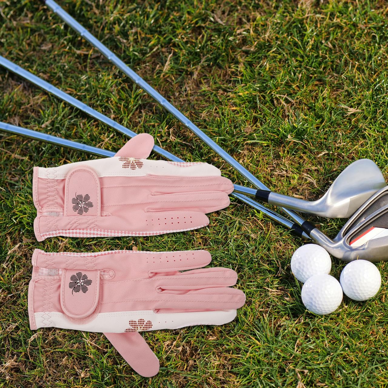TOYANDONA Guanti Da Golf Junior Antiscivolo Guanti Da Golf Resistenti All Usura Design Rete Ventilato Accessori Per Donna