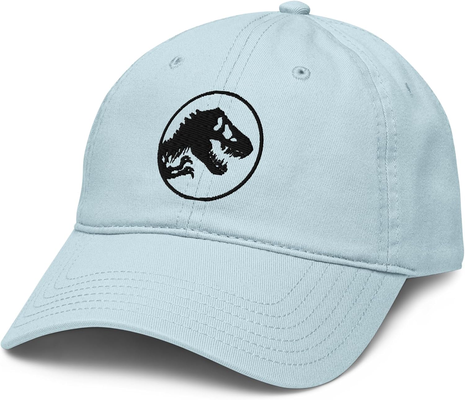 Jurassic Park Classic Black Icon Silhouette Adjustable Baseball Hat