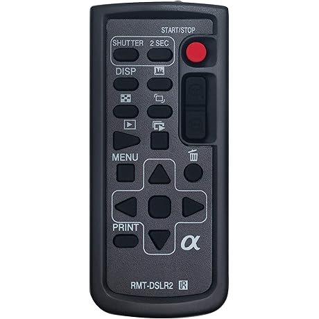 RMT-DSLR2 Remote Control: Perfect for Sony A6500 Cameras