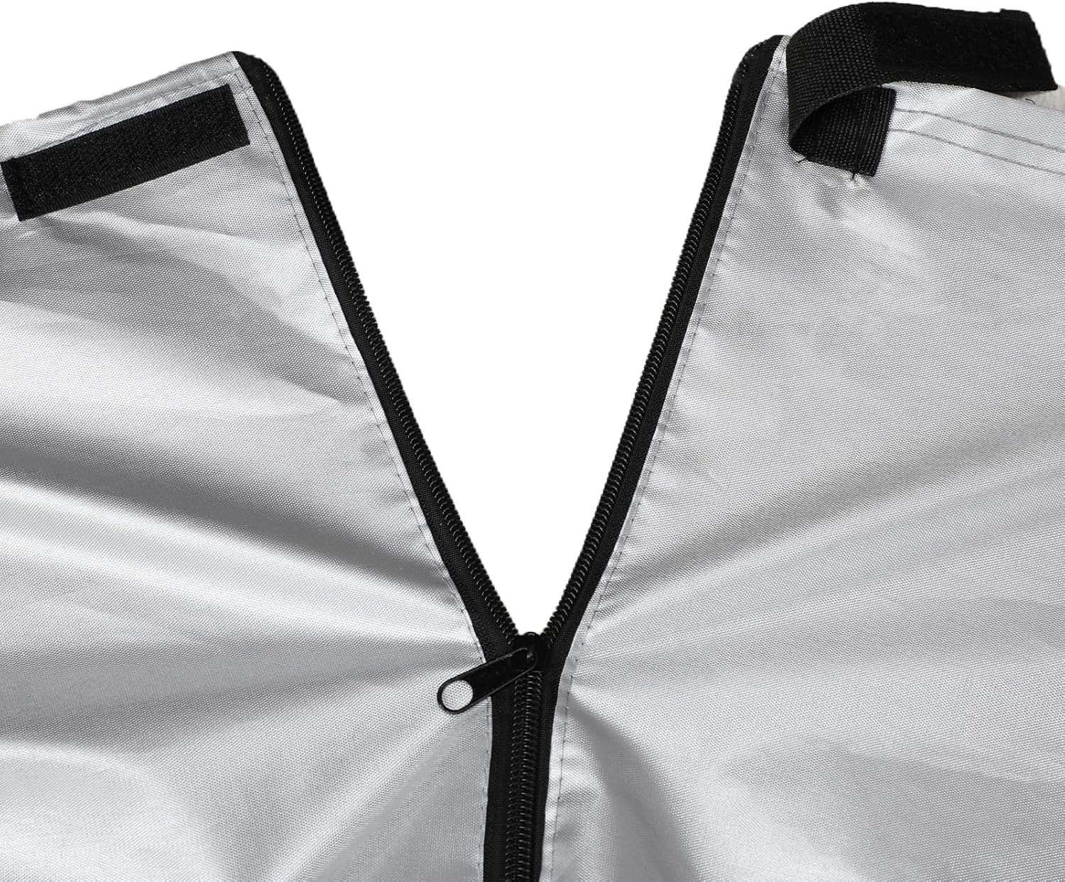 30-33FT 300D Oxford Travel Trailer RV Cover, Waterproof, Windproof, Rip-Stop Anti-UV Camper Cover, RV Tarp for Winter Snow,with Adhesive Repair Patches, 2Pcs Extra Straps & 4 Tire Covers