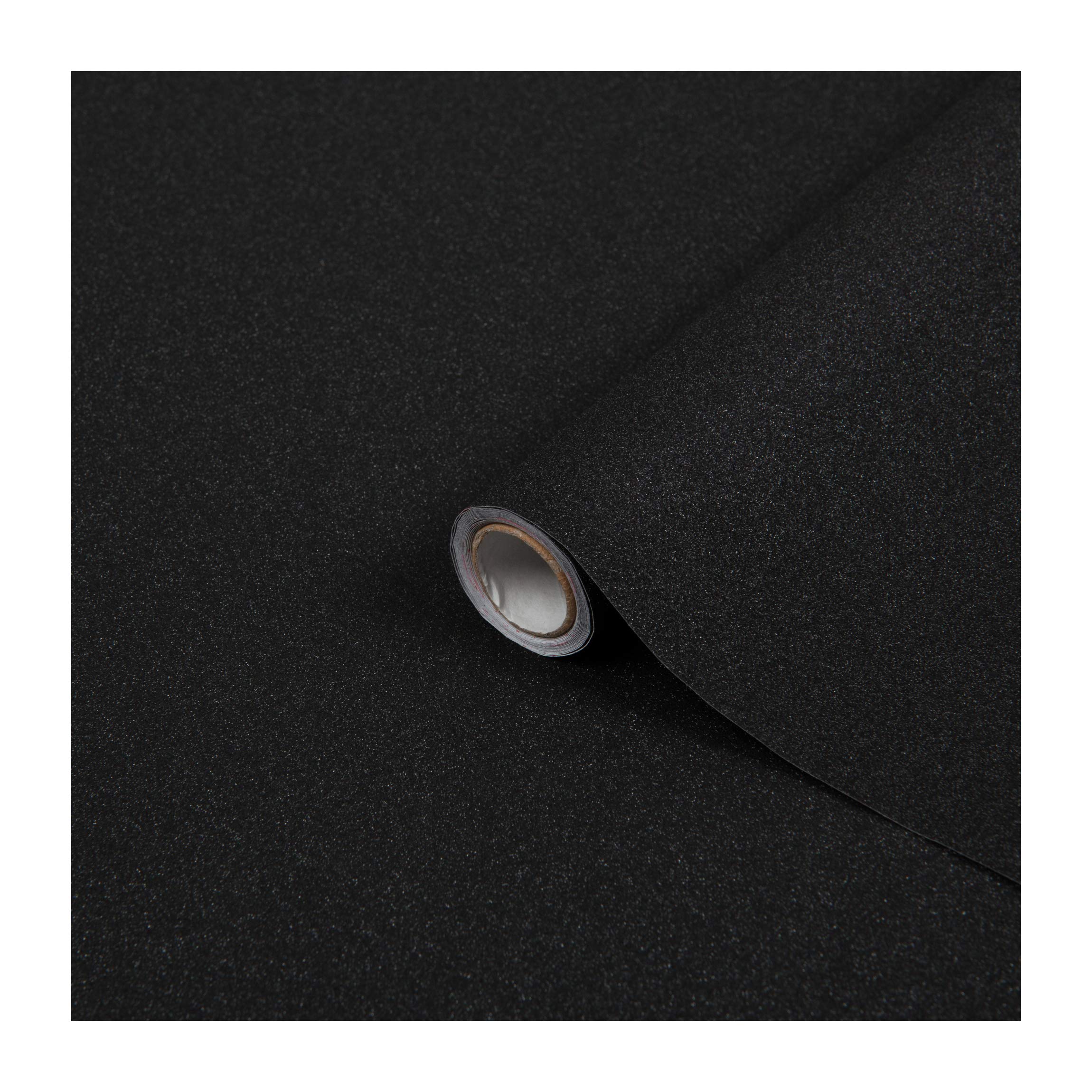 d-c-fix vinyl wrap Black glitter 67,5 cm x 2 m - sticky back plastic roll for furniture, kitchen & cupboards - contact paper sticker self adhesive film