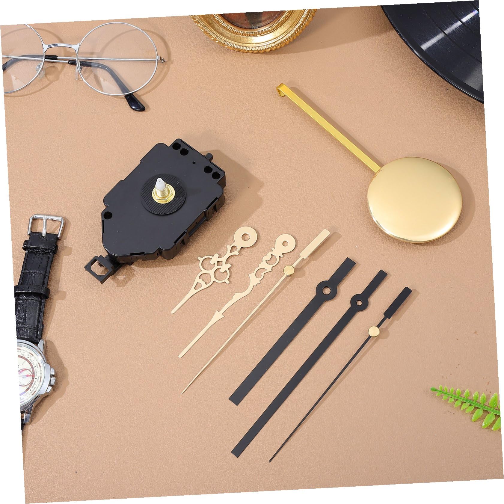Artibetter 5sätze Mechanismus Mit Uhrzeiger Und Zubehör Reparaturset Für Wanduhr Präzise Und Langlebige Quarzbewegung Geeignet Für Verschiedene Uhrenstile Goldene