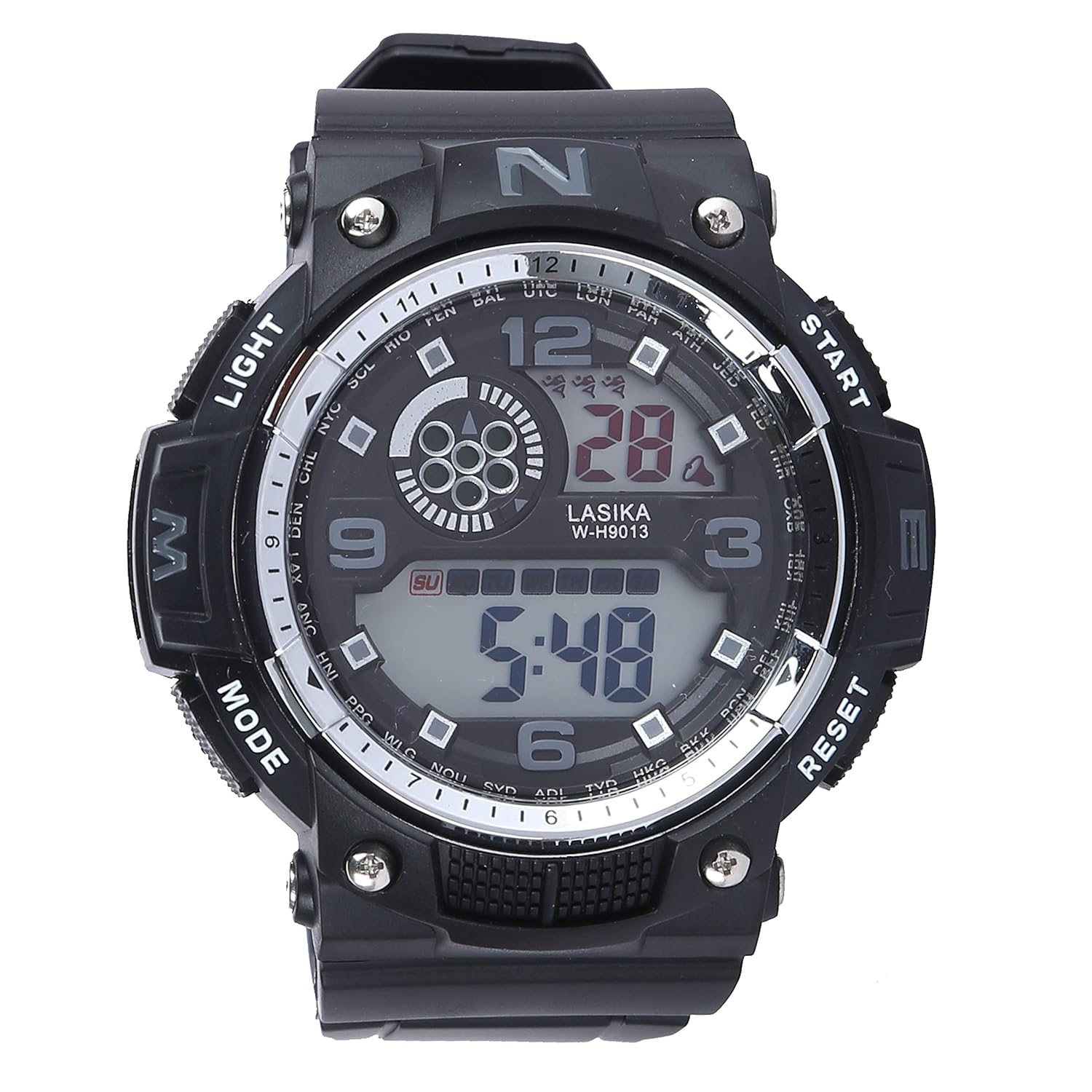 Lasika Digital Gray Dial Men's WatchSW002 Amazon.in Fashion