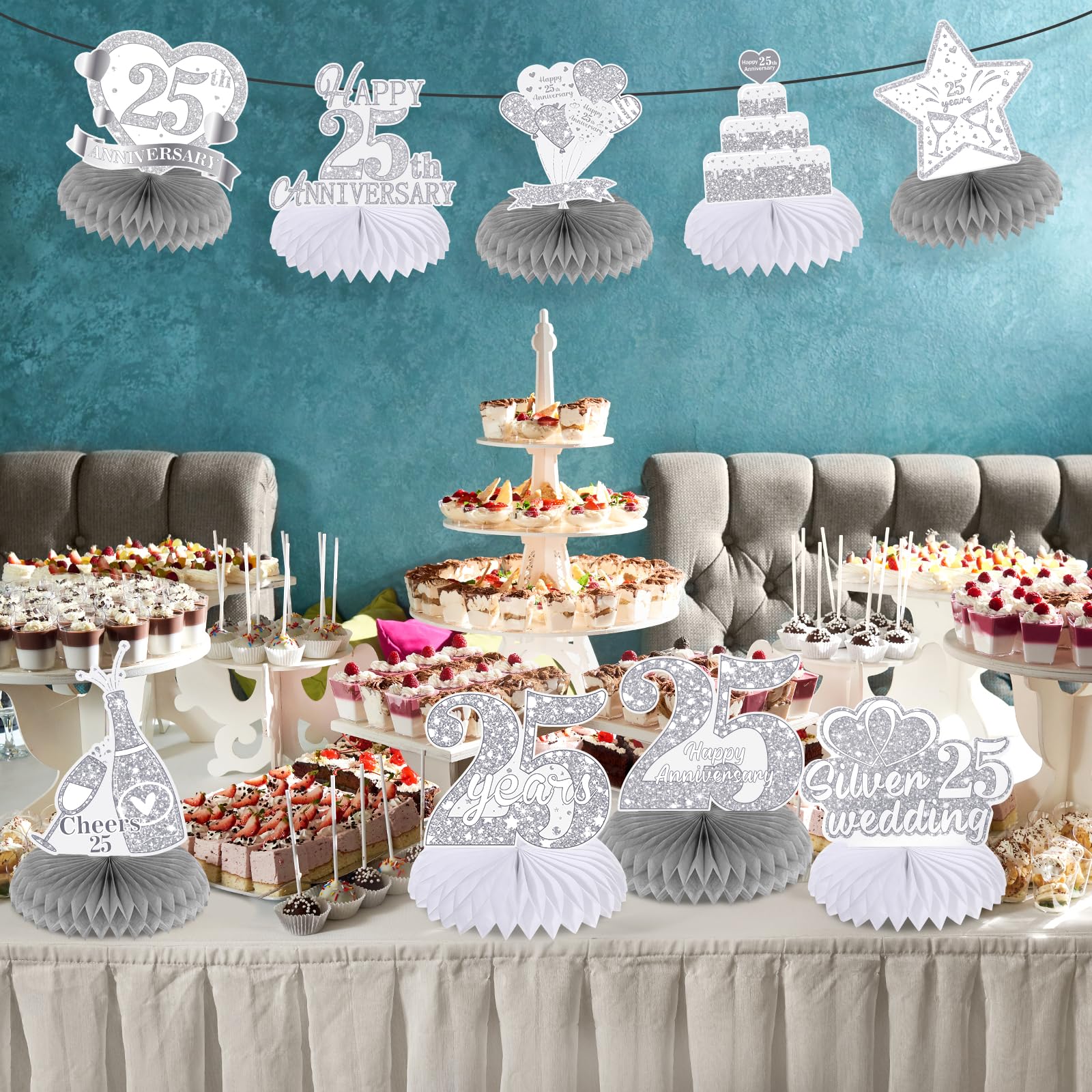 25th wedding anniversary centerpiece ideas | Beachweddingtips.com