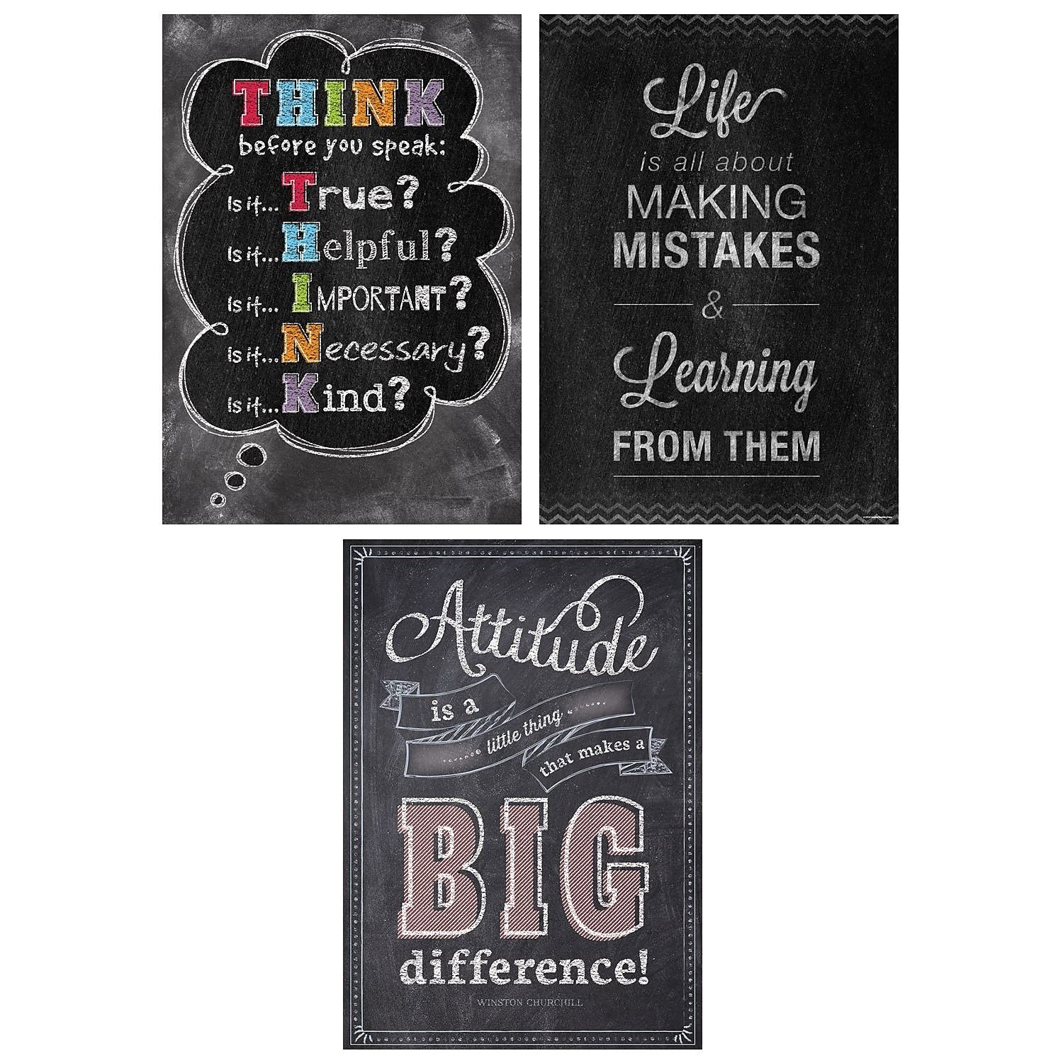 Creative Teaching Press Think Positive Inspire U 3-Poster Pack (7486)