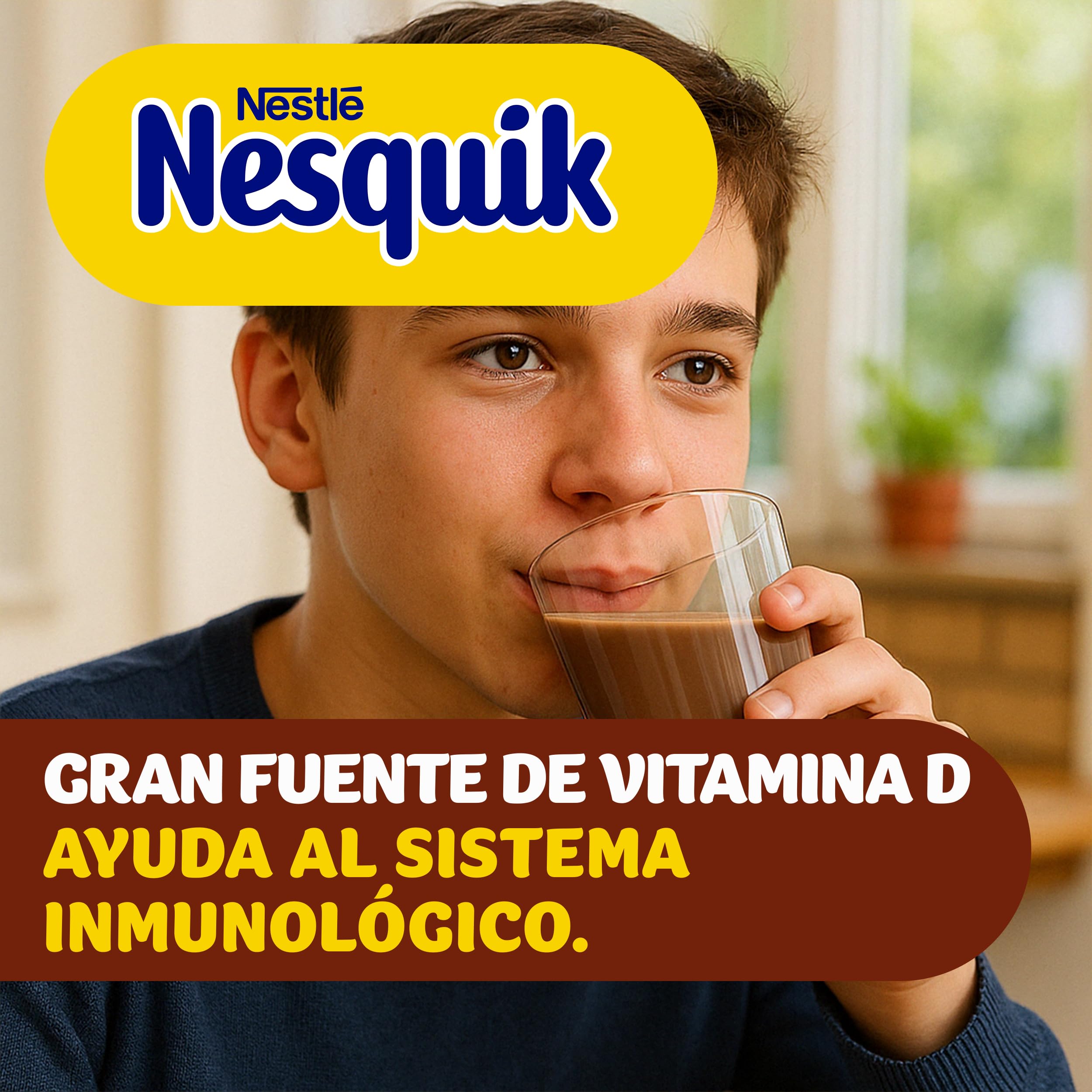 NESQUIK Nestlé Fresa, 14 bolsas de 350 g