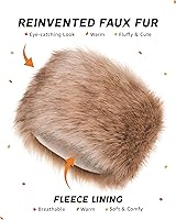 Vista 9 de Futrzane Sombrero clásico cosaco - Sombreros de piel sintética para mujer - Sombrero ruso peludo cálido negro (Black Classic)