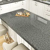 Papel de contato de granito cinza profundo papel de parede de mármore à prova d'água preto claro terraço descascar e colar bancadas para cozinha armários de banheiro autoadesivo revestimento
