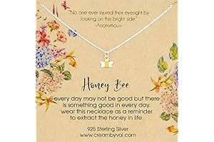 Tiny Honey Bee Necklace for Women
