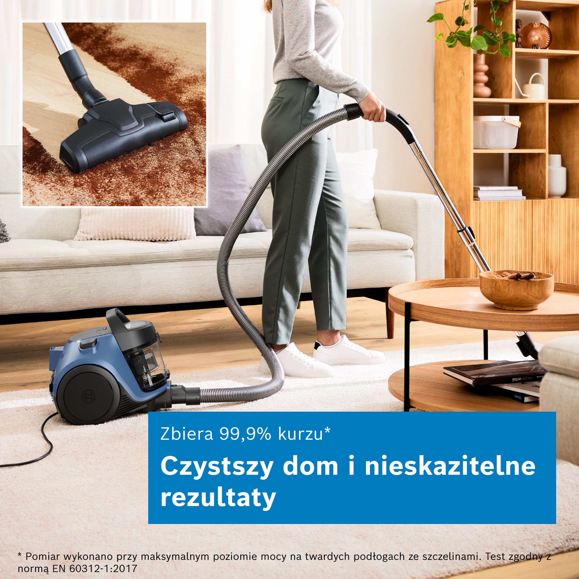 Bosch Serie 2 odkurzacz bezworkowy, BGS05AM, niebieski