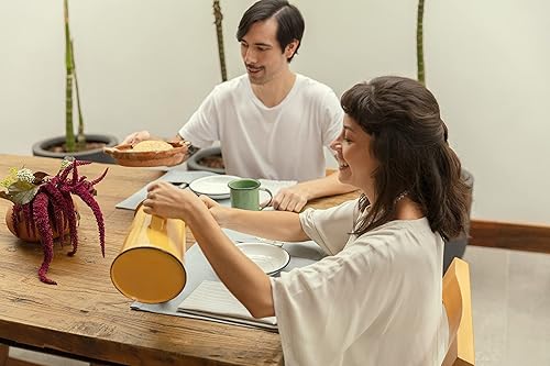 Miniatura 8 de MEEMA Juego de 4 servilletas de tela, a rayas grises, hechas con algodón reciclado, 19.5 x 18.5 pulgadas, servilletas lavables