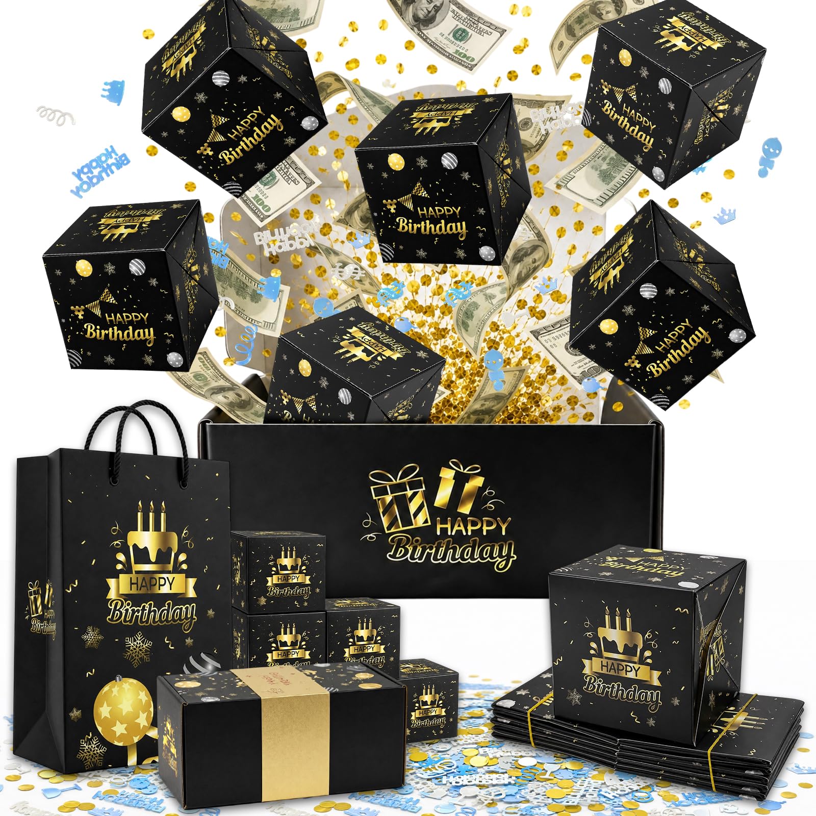 Prebarfun Birthday Surprise Money Pop Up Gift Box, DIY Money Gift Ideas