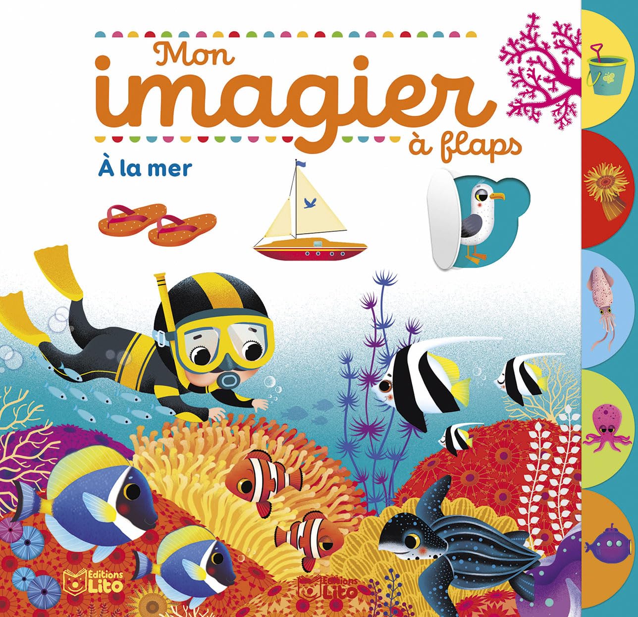 Mon imagier à flaps - A la mer - Dès 2 ans