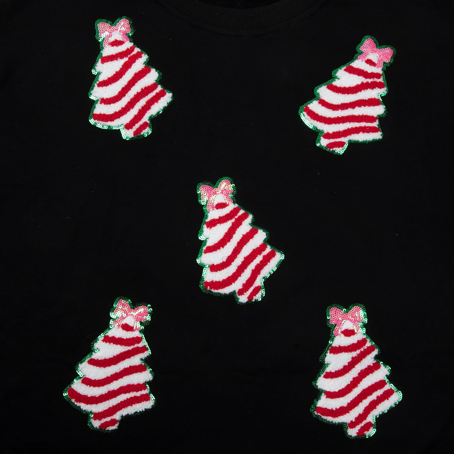 UNIQUEONE Womens Christmas Sweatshirt Sequin Santa Shirt Cute Chirstmas Graphic Tees Chirstmas Crewneck Long Sleeve Tops - Image 5