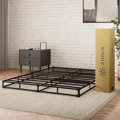 Miniatura 33 de Sommier inteligente de 7 pulgadas Zinus / base de colchón / estructura de acero fuerte / armado fácil requerido, Acero