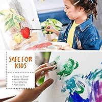 Vista 5 de Intoeffect - Juego de pintura acrílica de 24 colores tubos - pinturas acrílicas para pintar - Juegos de pintura no tóxica para niños, adultos