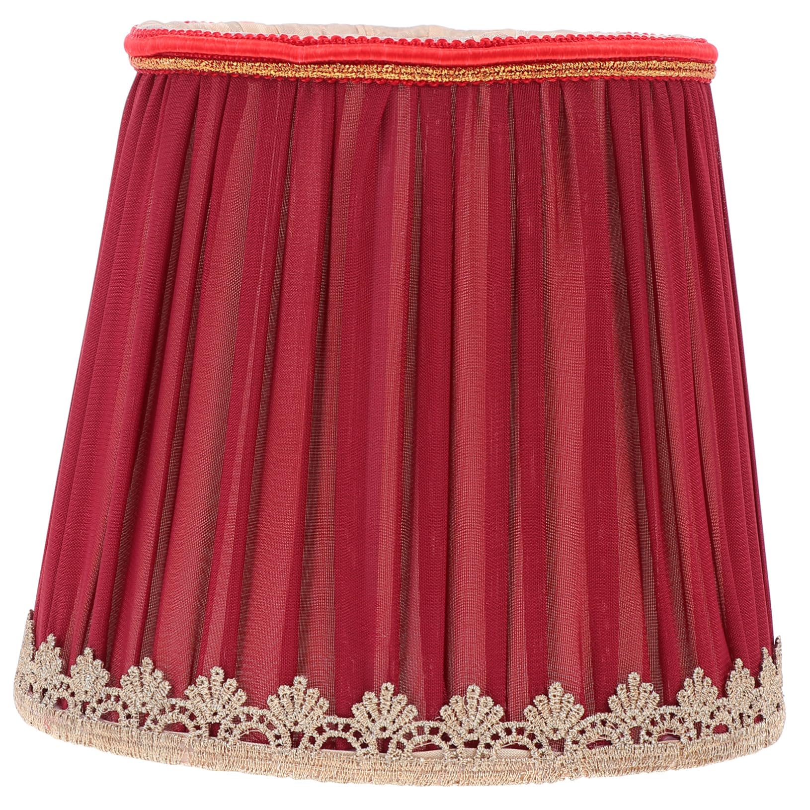 HORIALENCE Cloth Lampshade for E14 Screw Lamps 6 Inch Home Ceiling Lamp Protective Cover Decorative Shade for Wall Bedside Pendant Lighting