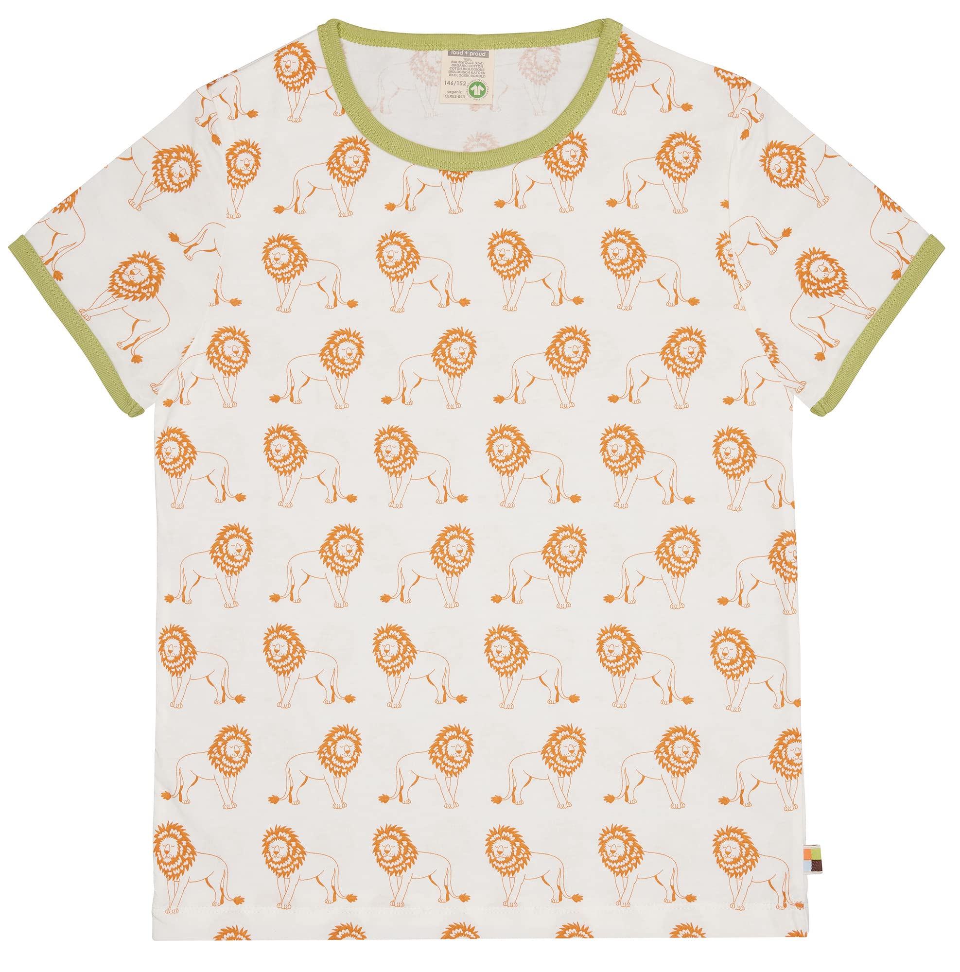 loud + proud Unisex Kinder Druck, GOTS Zertifiziert T-Shirt