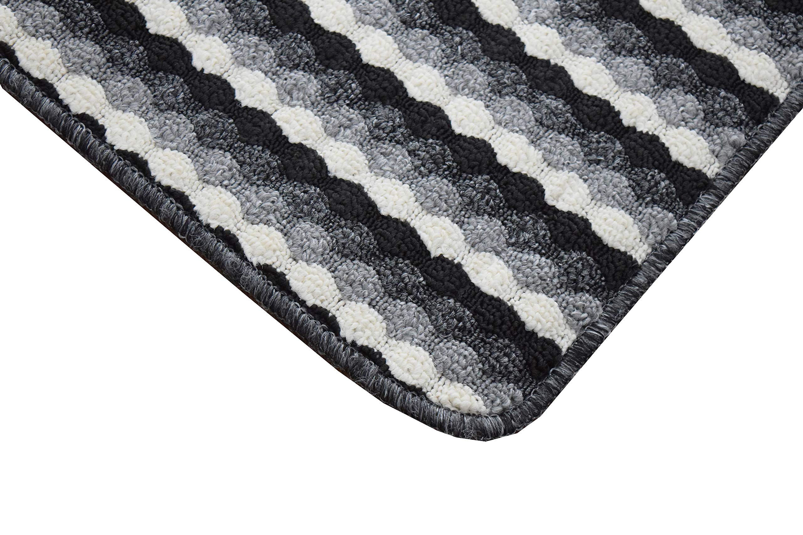 SrS Rugs® Non Slip Kitchen Door Mats & Hallway Runners Washable Rug UK (Grey, 100cm x 160cm) — image 1
