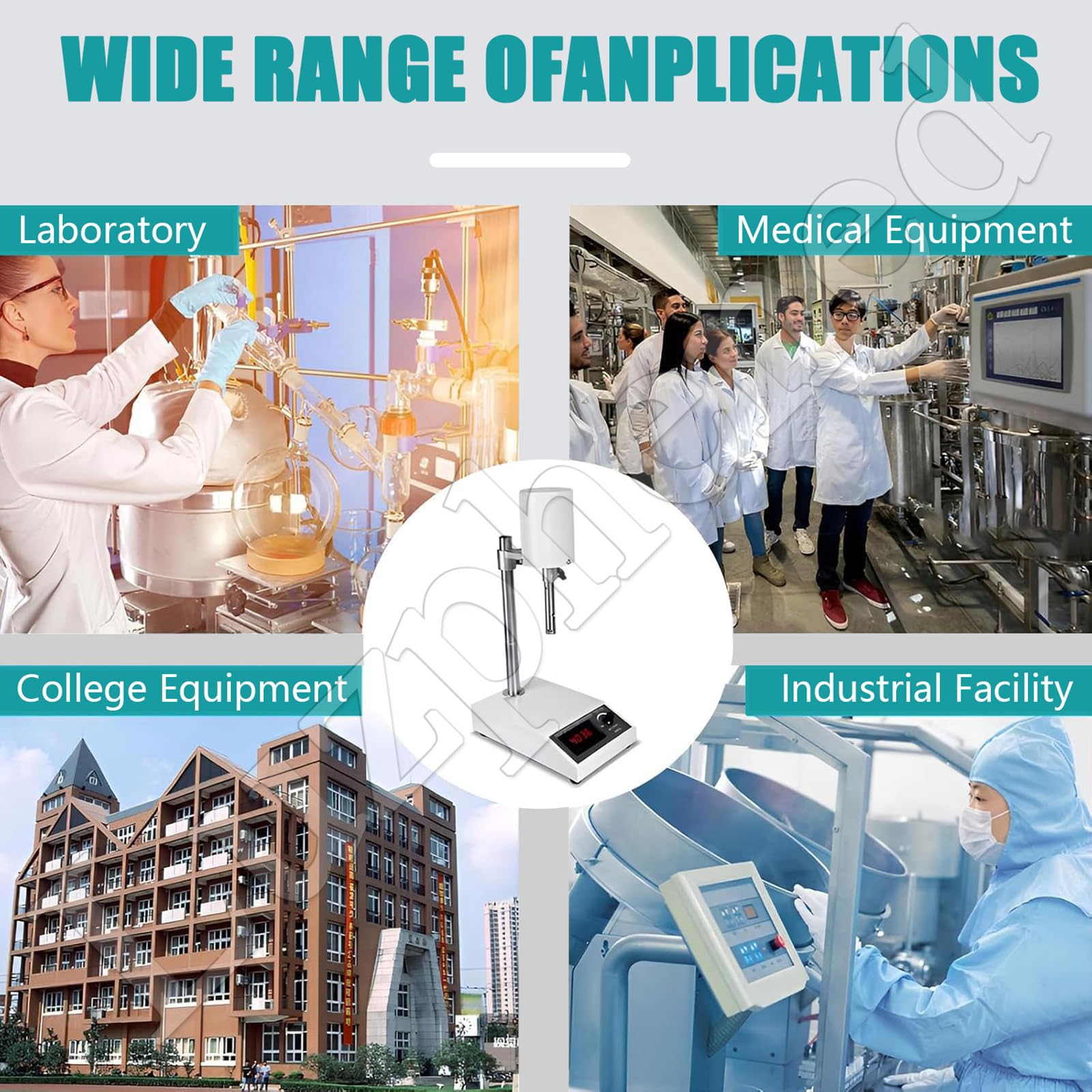 Mezclador homogeneizador de laboratorio, mezclador de dispersión emulsionante ajustable de alta velocidad para uso en laboratorio