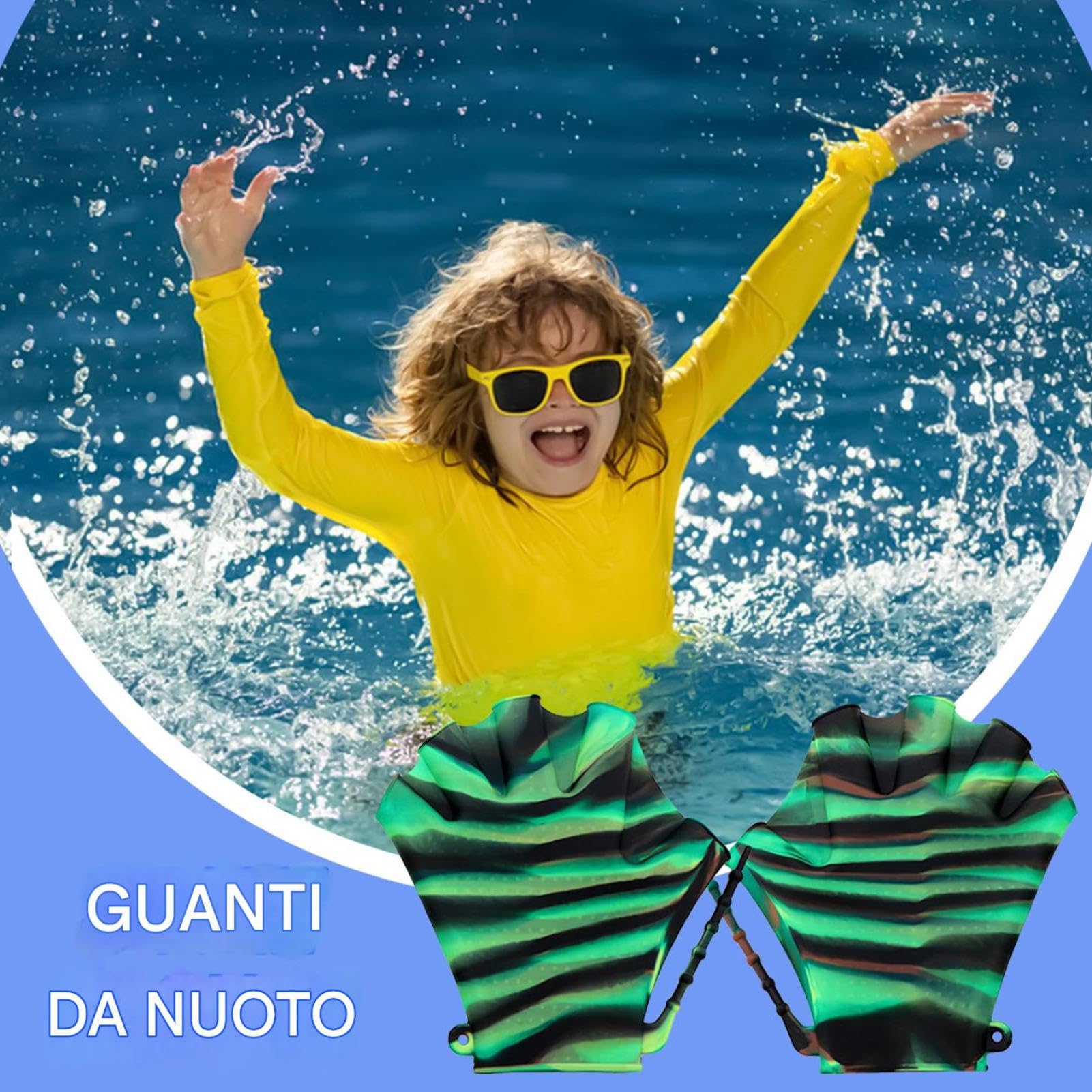 Guantes De Natación | Guantes De Natación Suave Para Mujer, Equipo De Dispositivos De Ejercicio De Entrenamiento, Equipo De Lluvia Con Un Diseño Único En Forma De Ala, Deportes, Buceo
