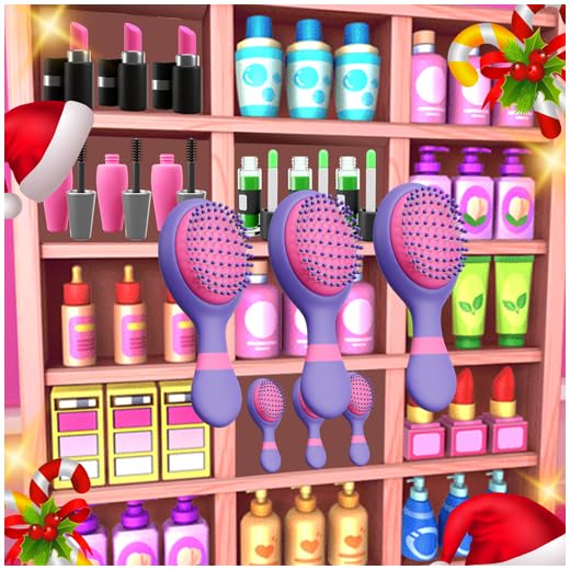 Clasificación de belleza navideña: juegos de maquillaje, clasificación de productos, juegos de clasificación de artículos, juegos divertidos de cambio de imagen para niñas