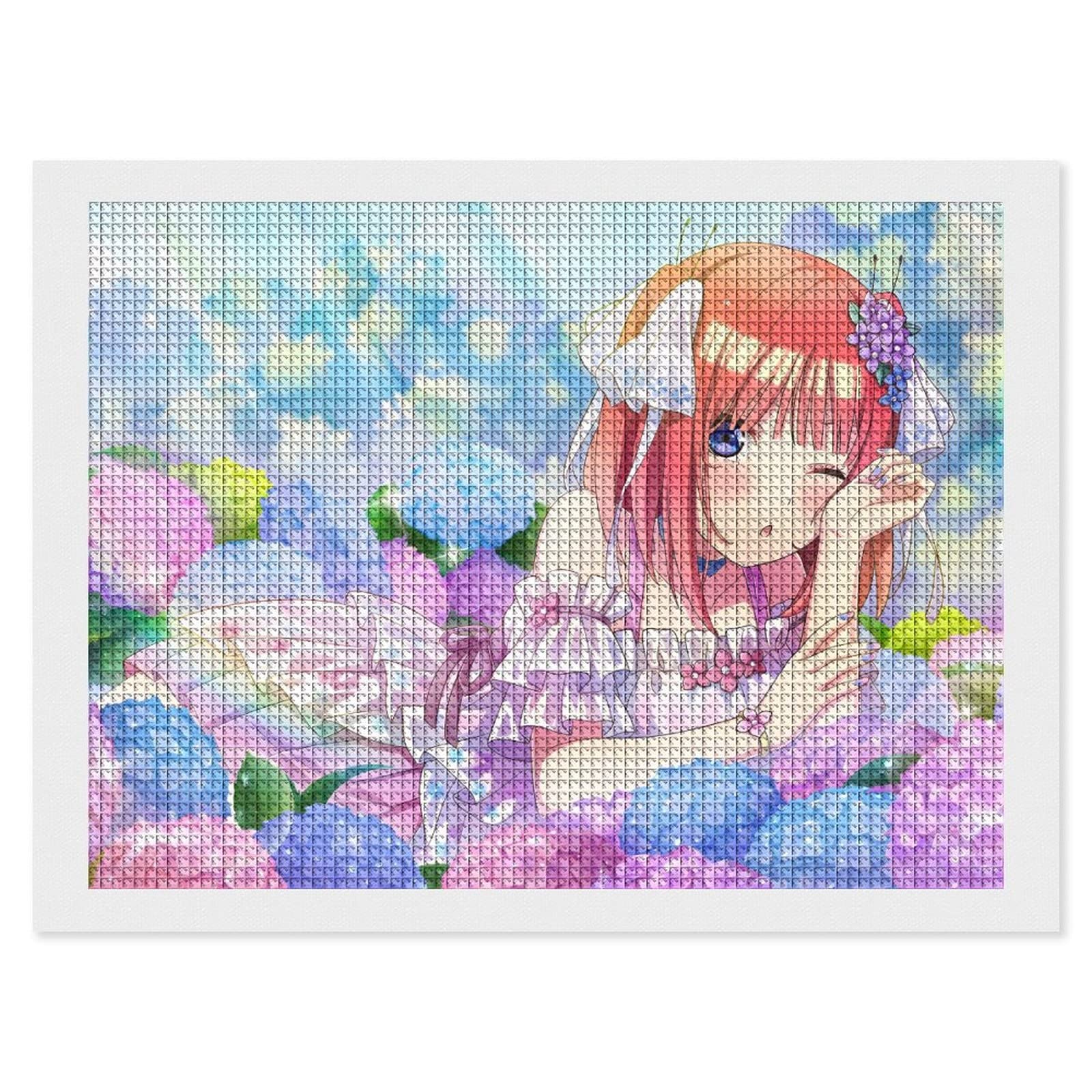 Amazon.co.jp: 五等分の花嫁 中野二乃 ダイヤモンドアート 四角い