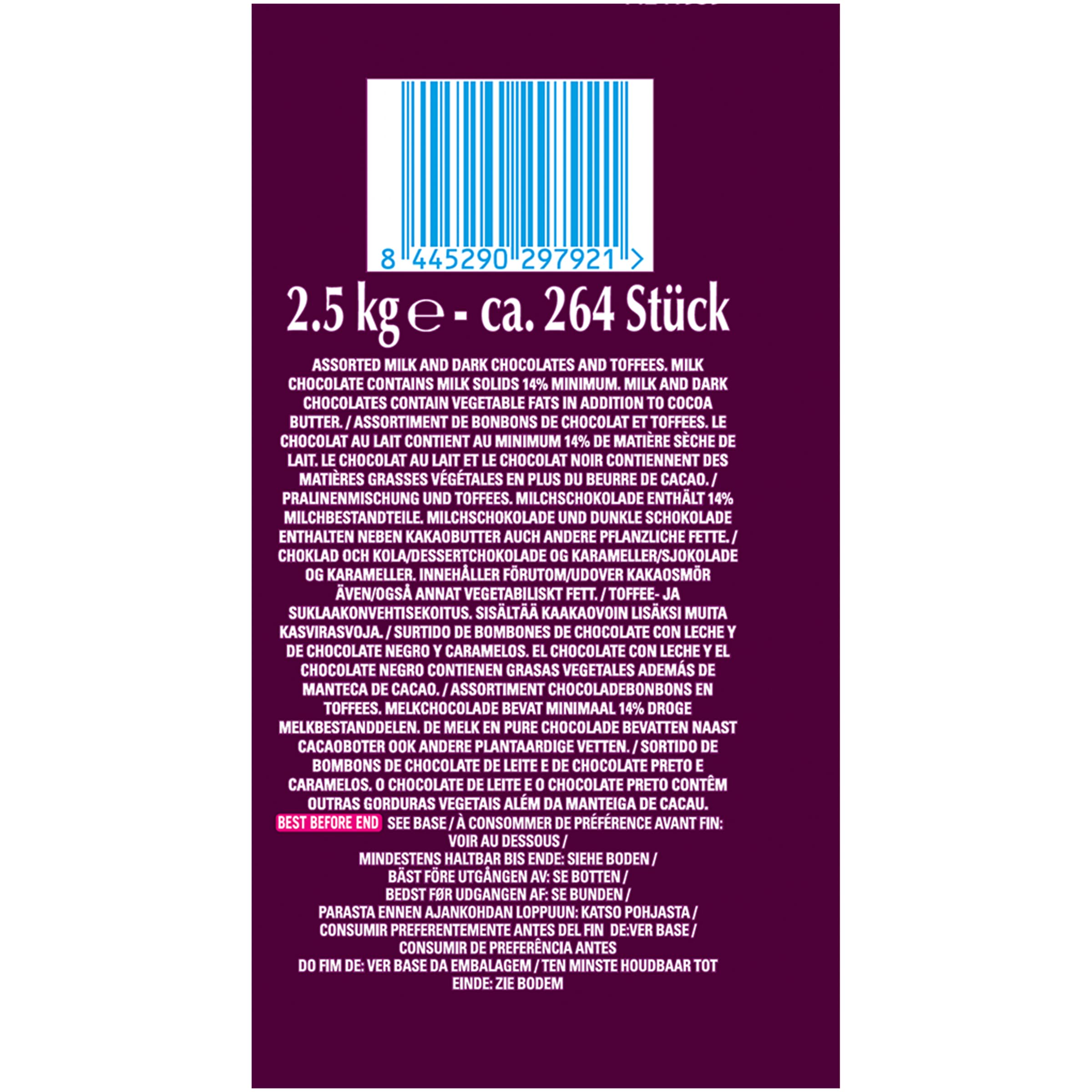 Quality Street - Nestlé - Assortiment Bonbons Chocolat et Caramel - Grand format 2,5 kg
