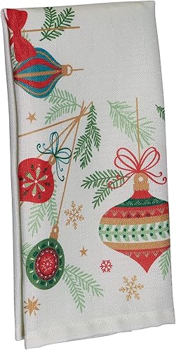 Miniatura 5 de Kadut Servilletas de tela con adornos de árbol de Navidad (17 x 17 pulgadas), tela resistente, servilletas de tela de Navidad para cosecha,