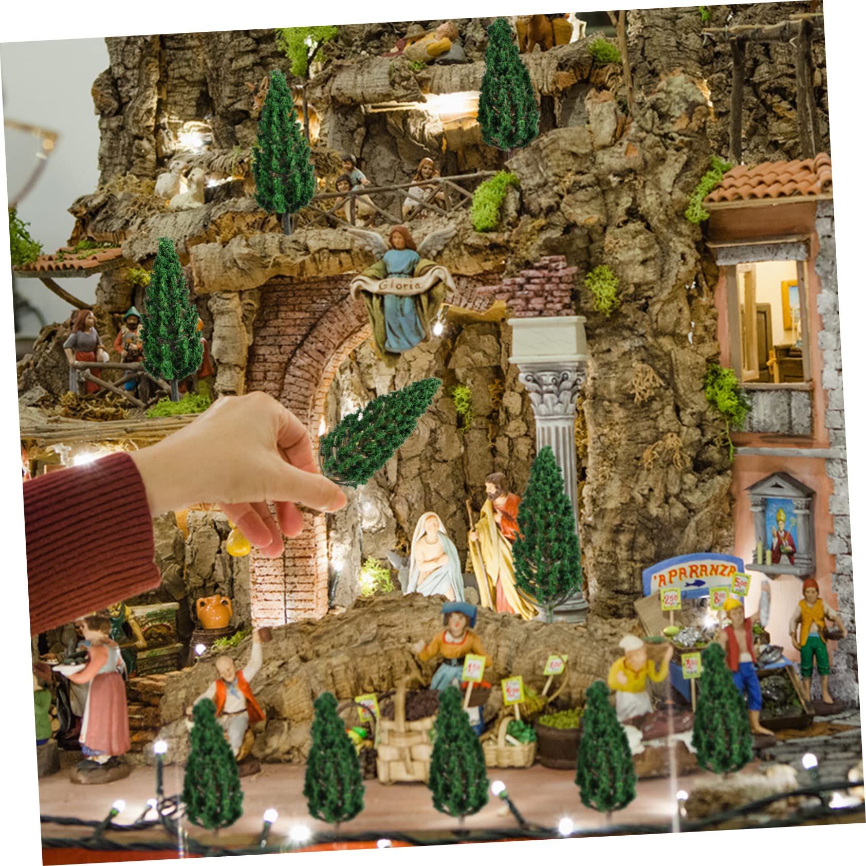 NUOBESTY 120pezzi Modellistici Realistici Per Decorazioni Diorama e Paesaggio Per e