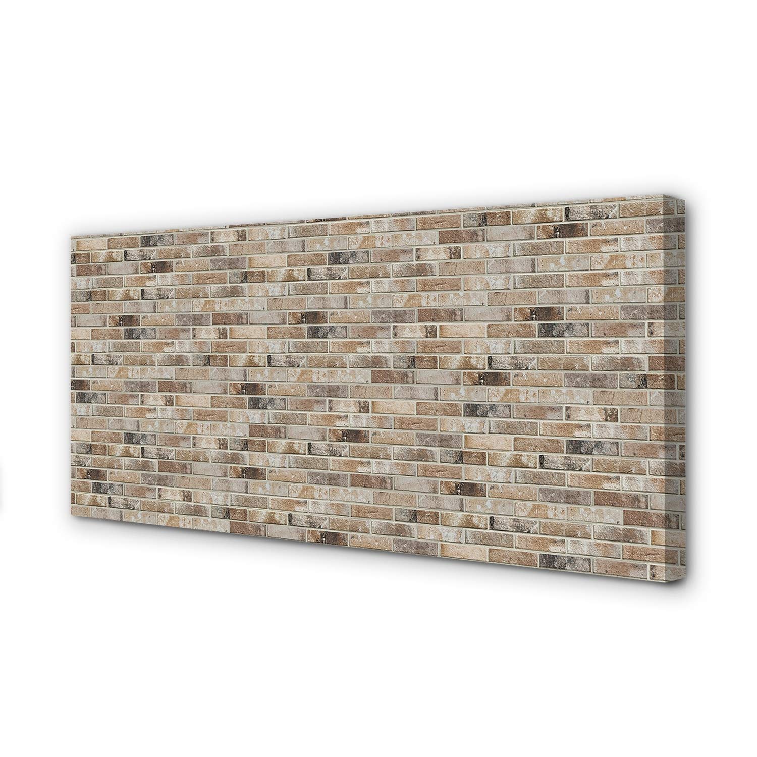 Tableau briques 100x50 Tulup pour habiller un mur vide avec un effet trompe l'oeil vintage