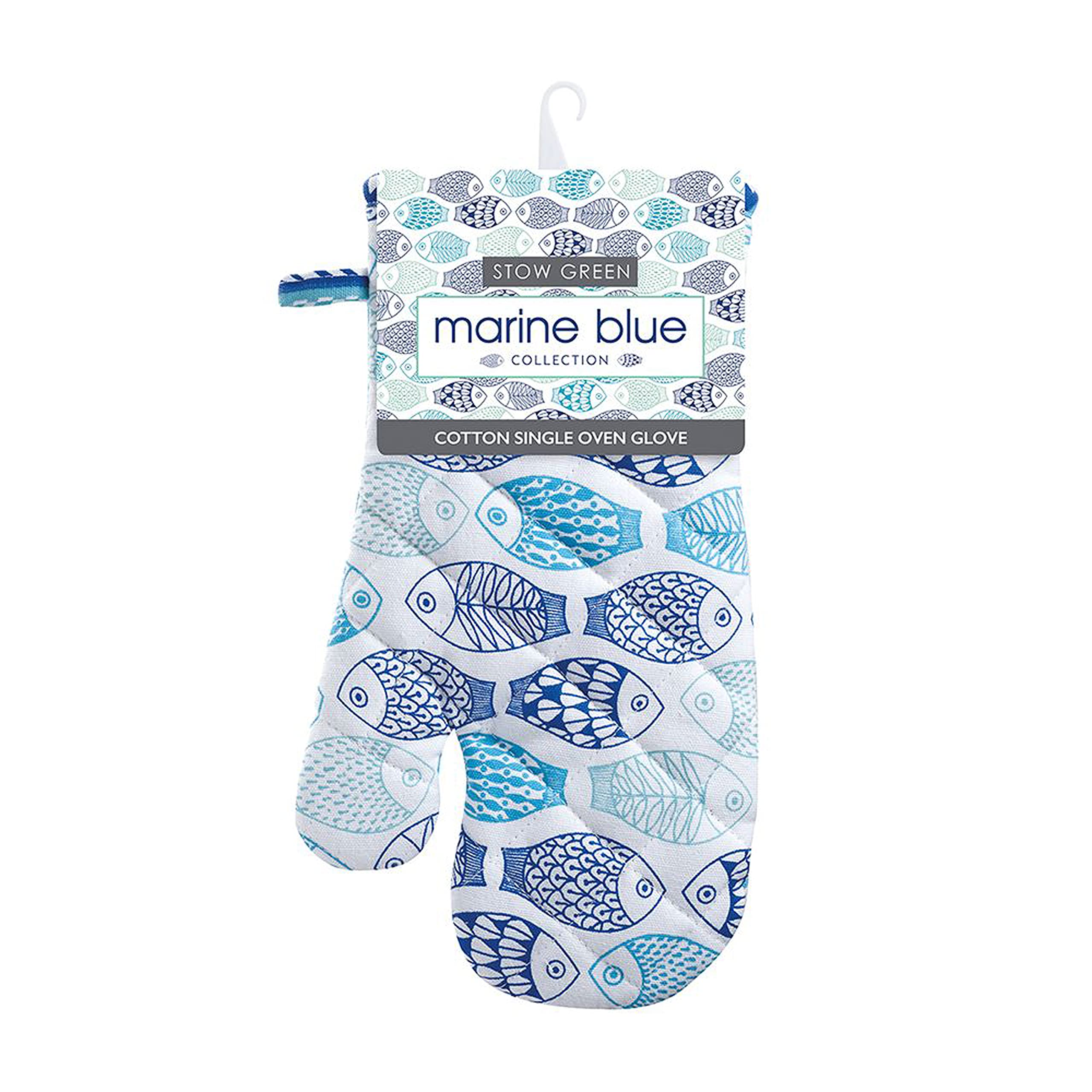 Auntie Morags Multicolor Eddingtons - Marine Blue Single Oven Glove