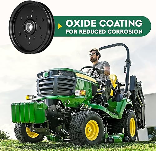 Miniatura 3 de Polea tensora plana para John Deere AM106627 AM121602 AUC16698 se adapta a 335 345 325 LX88 LX78 G100 y algunos sables con cubierta de 48 pulgadas