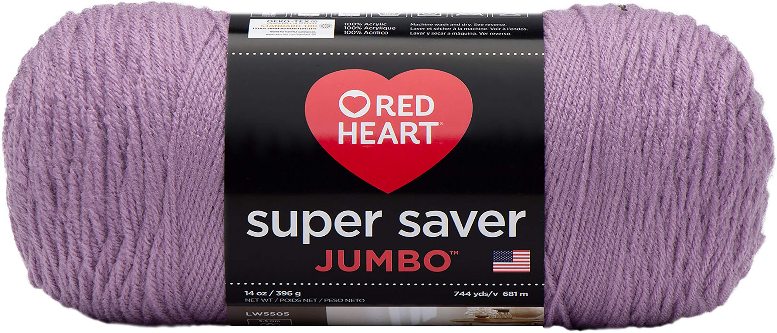 Red Heart Coats Yarn Super Saver Yarn Orchid, Paper, Multicoloured, 3-Piece