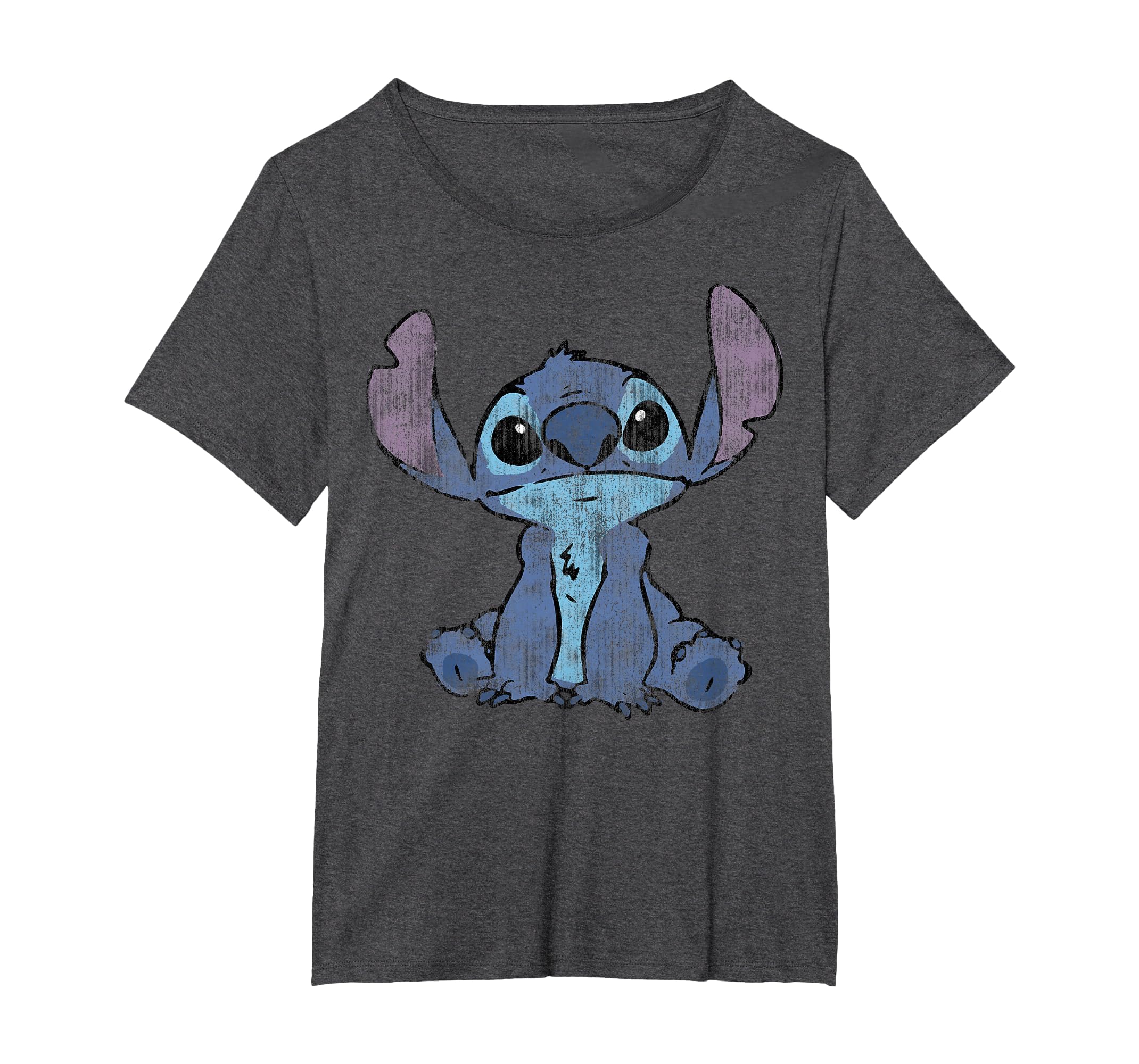 Disney Lilo &amp; Stitch Distressed Stitch Portrait T-Shirt