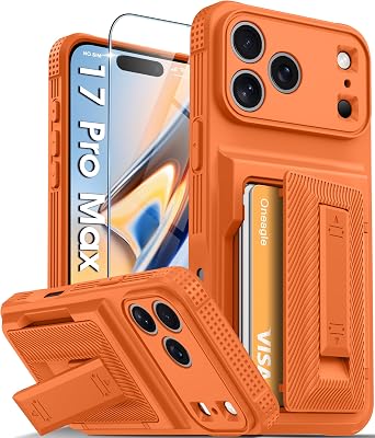 Oneagle Wallet for iPhone 17 Pro Max Case with Card Holder & Kickstand