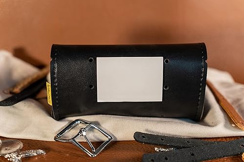 Miniatura 3 de Dowco Willie & Max 58611-00 - Bolsa de piel sintética para parabrisas de motocicleta, color negro, ajuste universal