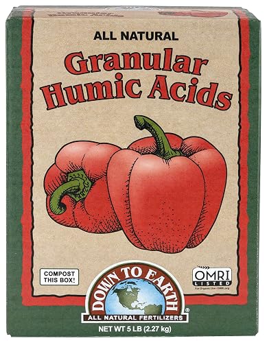 Down to Earth Organic Granular Humic Acids 5 lb - OMRI Listed Soil Conditioner for Gardens & Lawns Down to Earth Organic Granular Humic Acids 5 lb - OMRI Listed Soil Conditioner for Gardens & Lawns