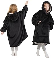 Vista 7 de Degrees of Comfort Hoodie Wearable Blanket Grey / Adult