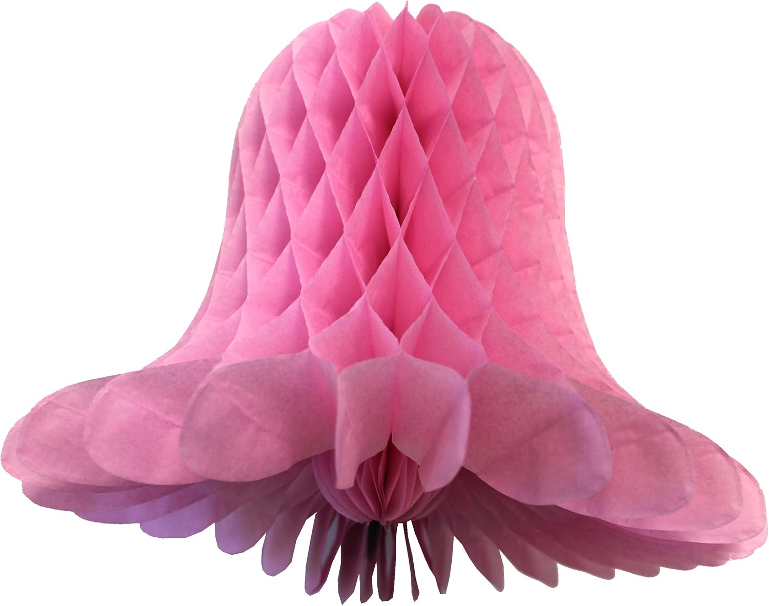 10-Pack 5 Inch Tissue Bell Decorations, Light Pink