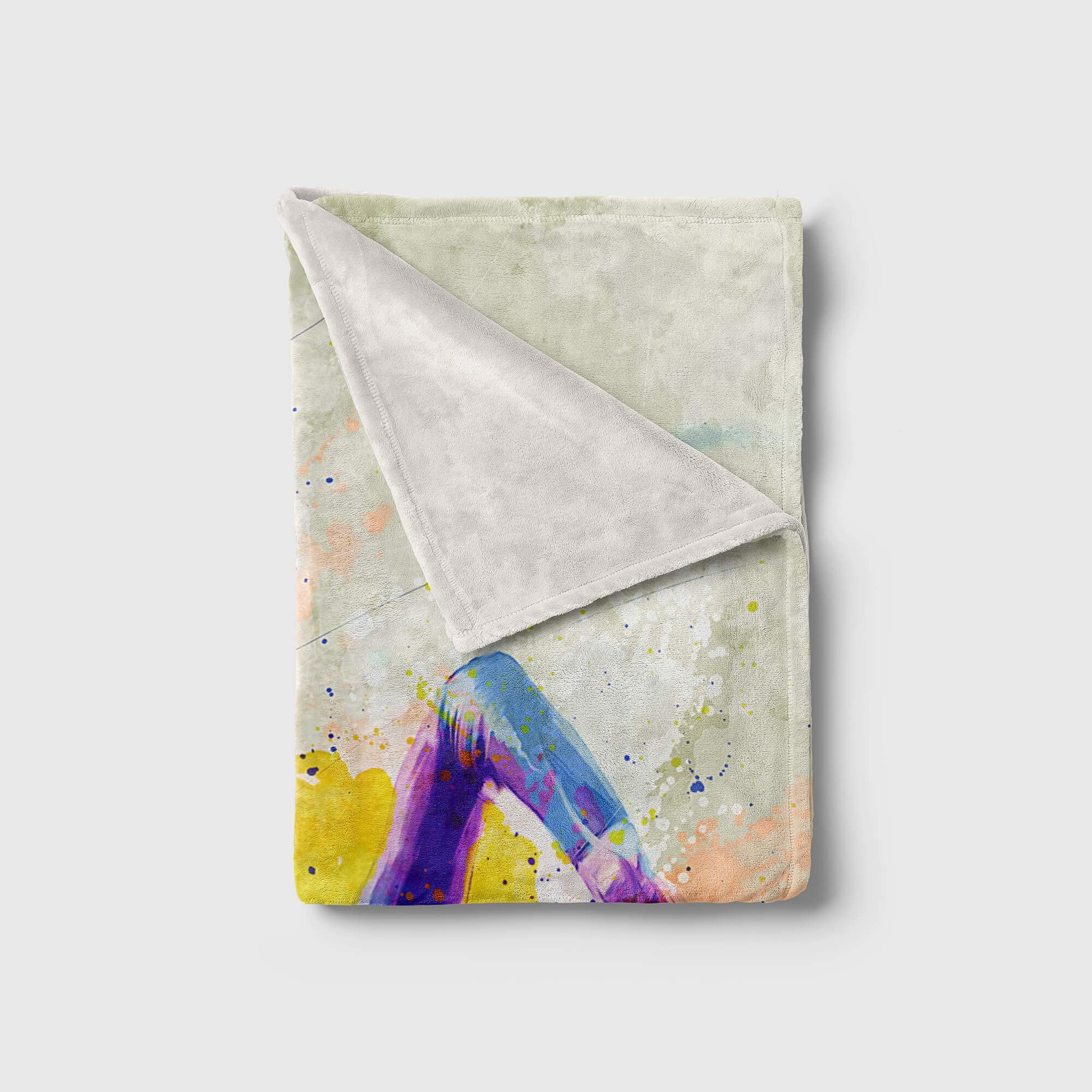 SplashArt Sport Handtuch Strandhandtuch Saunatuch Kuscheldecke Kunstvoll Schwimmen III Sp Größe 180 x 130 cm (Tagesdecke - Sherpa Flies)