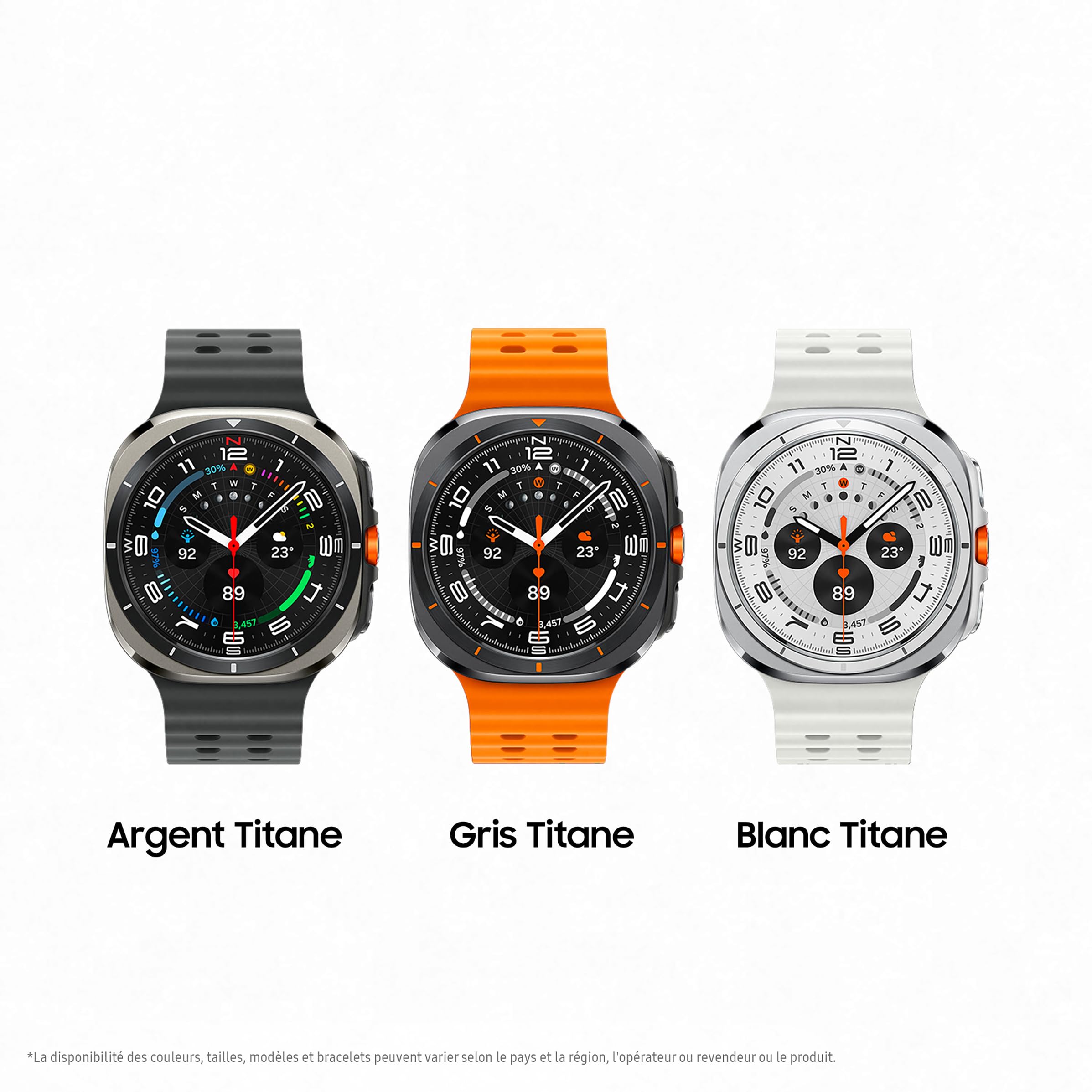 Samsung Galaxy Watch Ultra, Montre Connectée Intelligente, Suivi de Santé, Suivi Sportif, 47mm, 4G, Gris Titane, Galaxy AI, Chargeur Secteur Inclus (Version FR) [Exclusivité Amazon]