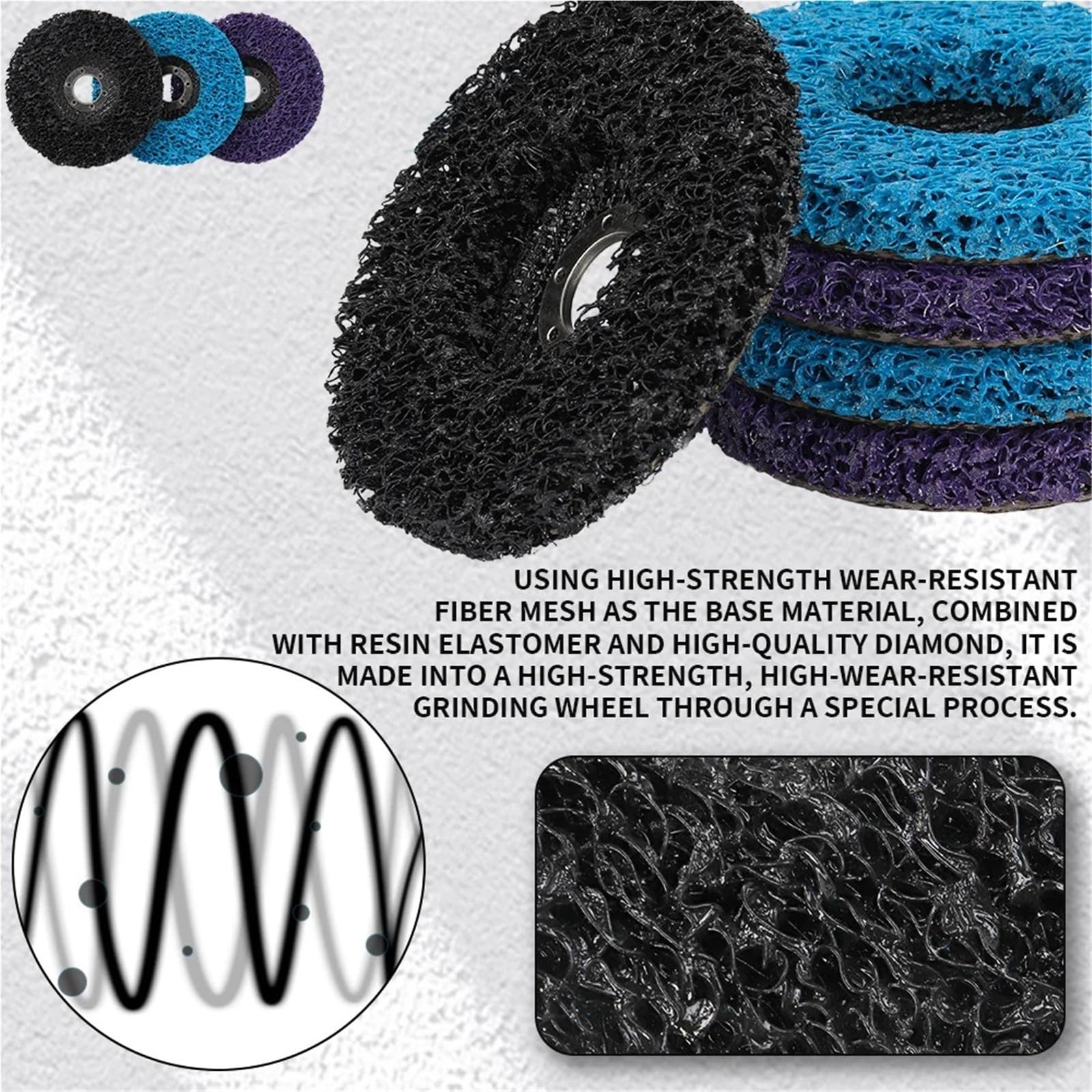 Disque abrasif en Nylon et carbure de Silicium