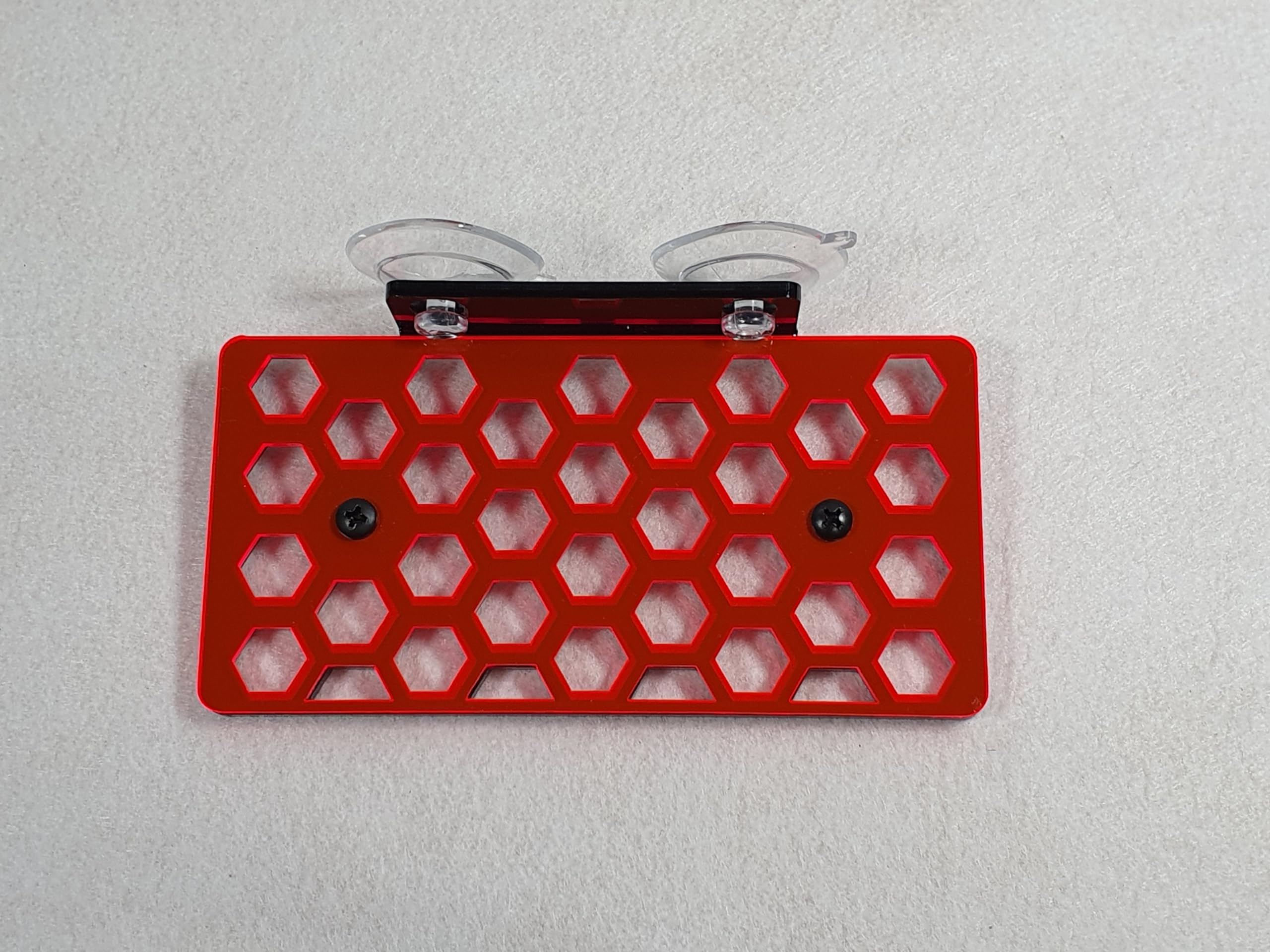 Reef-Geeks Coral Frag racks, 3 Fluorescent colours. 3 Diffrent sizes. coral frag Plugs (Black and Mars red, Medium) - Image 2