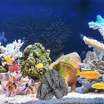 Amazon | ledmomo 水槽 岩 オブジェ オーナメント アクアリウム