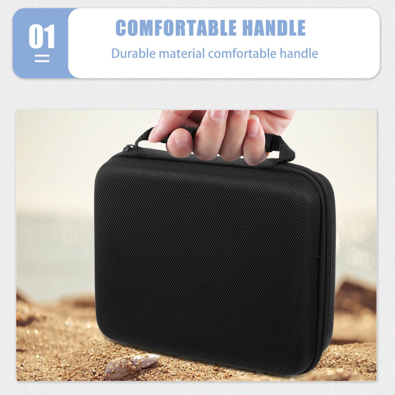 Bolsa De Cámara De Acción Mediana Compatible One Estuche De Transporte Almohadilla Interior y para Accesorios Resistente Abrasión y Arañazos