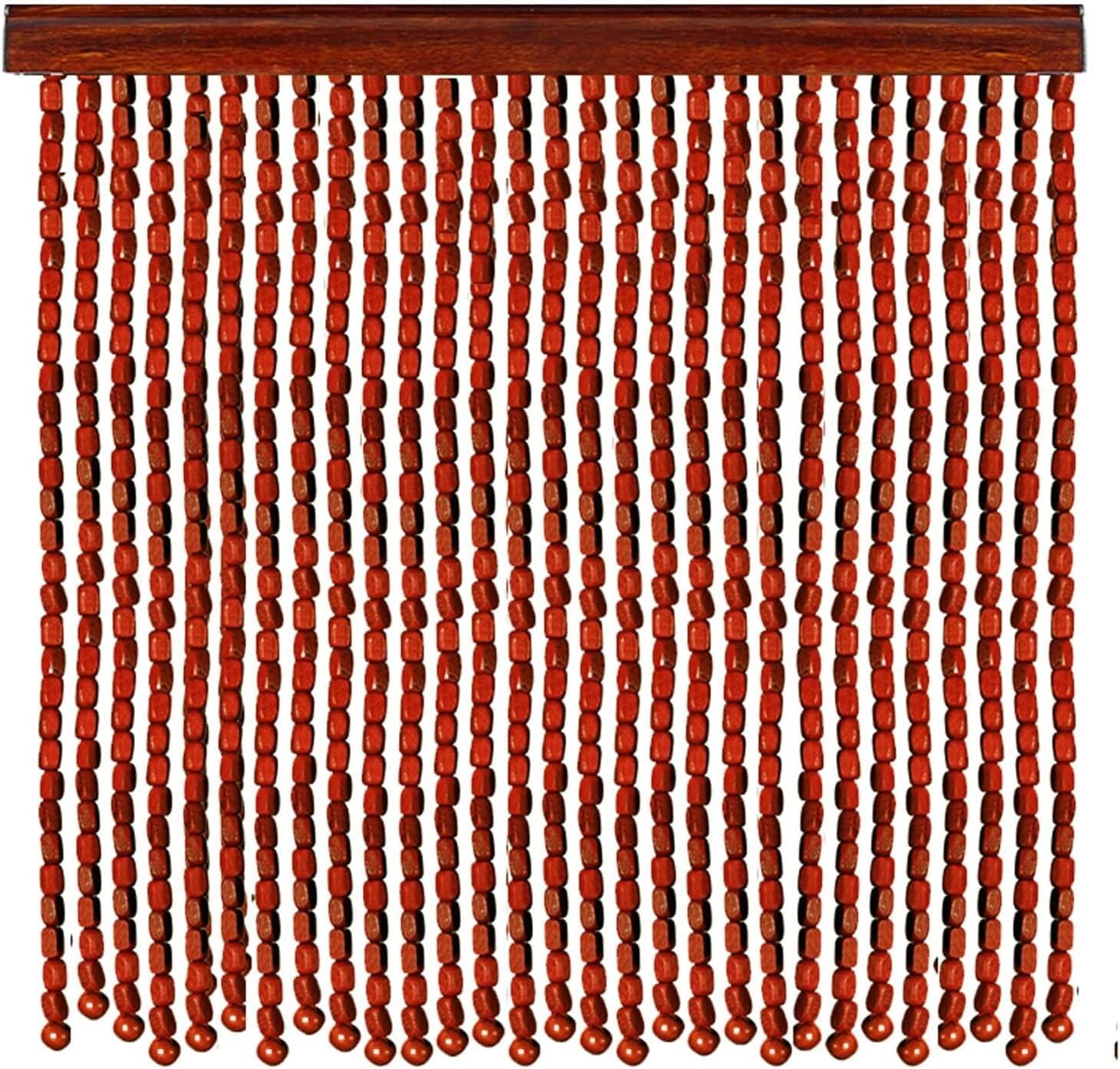 Bambusperlenvorhänge for Türen, natürlicher Bambus-Türvorhang, Bambus-Türperlen, hängende Dekoration, Trennwand, Holzperlenvorhänge(70 strands-70x110cm)