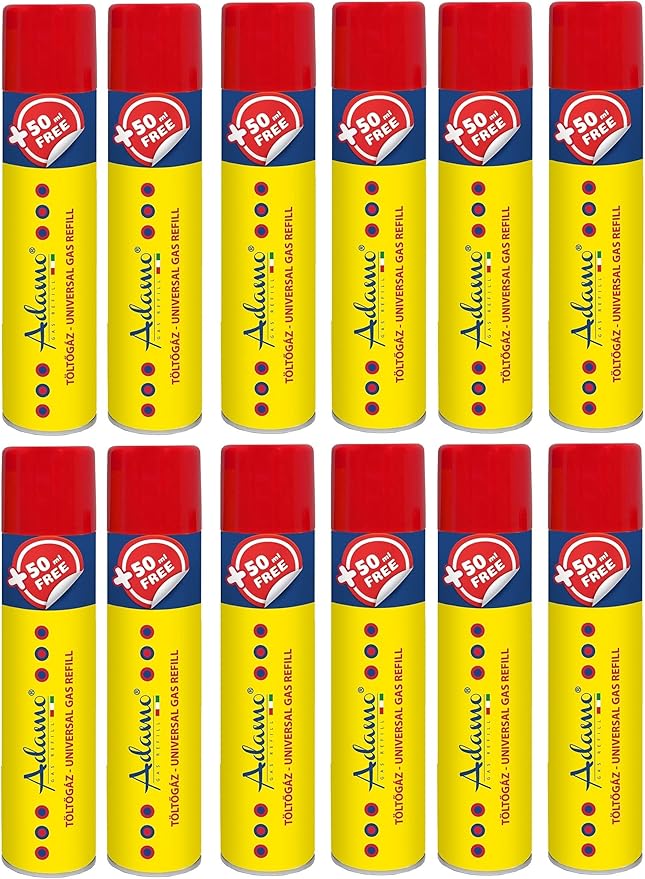 Replood 12 x Dose Unilite 300 ml Gas Nachfüllpackung Feuerzeuge Butan