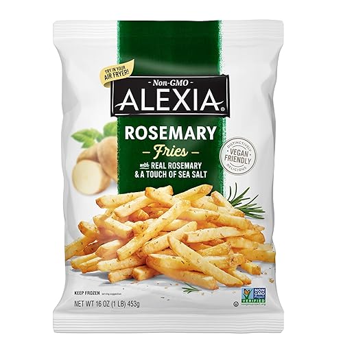 Alexia Papas fritas crujientes de romero con sal marina ingredientes sin OMG 16 onzas congeladas